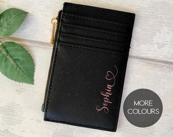 Personalised Credit Card Holder, Coin Purse, Women's Wallet