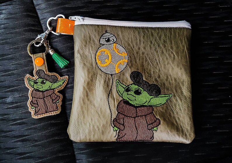 Download Baby Yoda Inspired Disneyworld Balloon Zippered Bag | Etsy