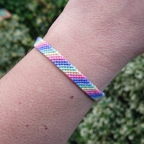 Pastel friendship clearance bracelet string