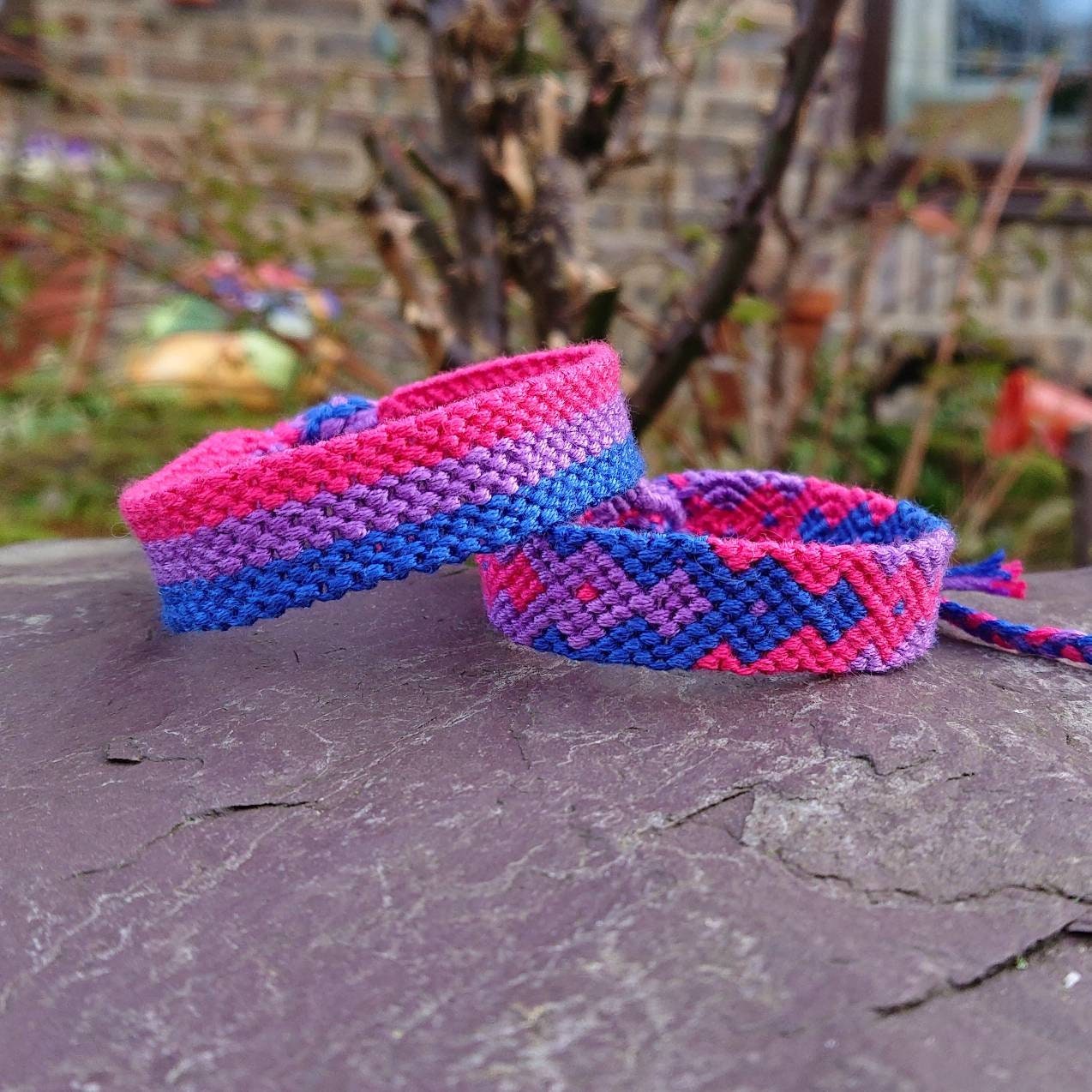 Bi Friendship Bracelet Pink And Blue Friendship Bracelet