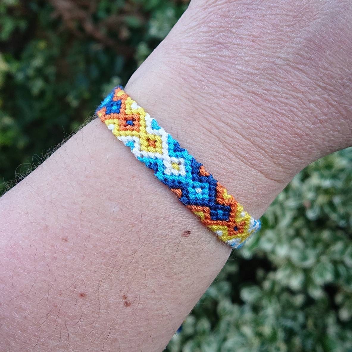 Aroace Pride Flag Friendship Bracelet/anklet Woven Macrame - Etsy UK