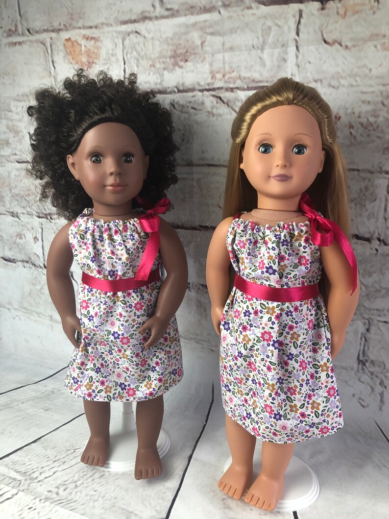 Beginner sewing kit Pretty dress for an 18 doll Sew Etsy