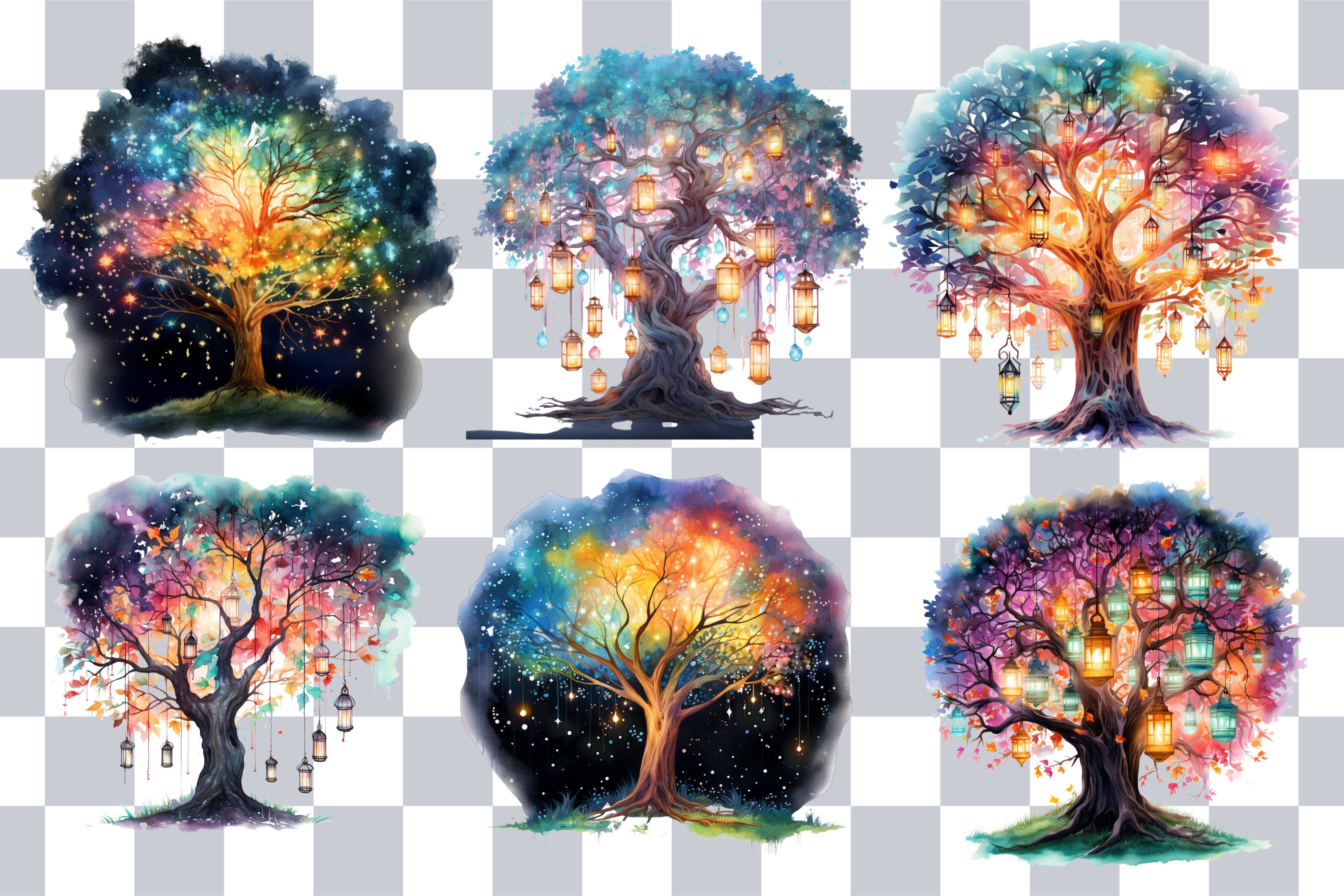 Magical Trees, Glowing Trees, Magical Forest, Enchanted Forest ...