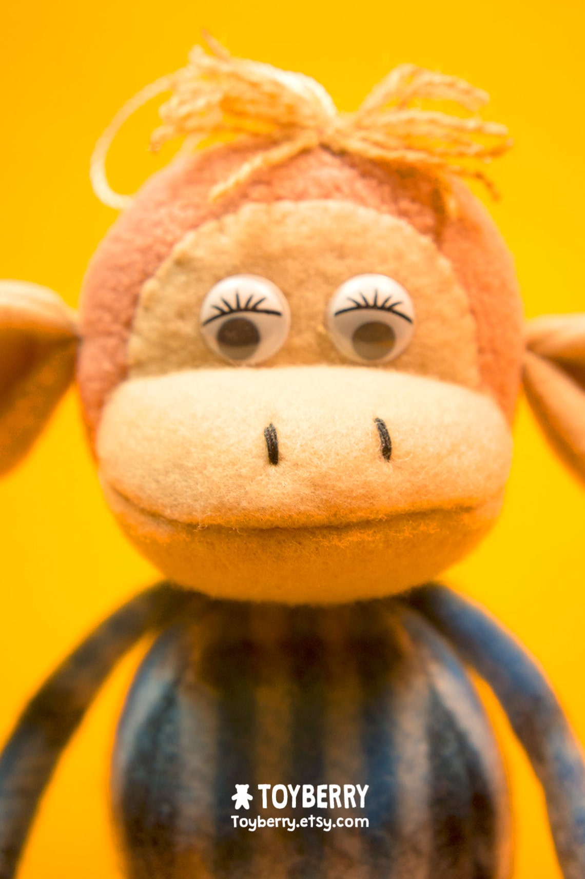 Hanging Monkey Toy by Toyberry Handmade. READYTOSHIP Etsy