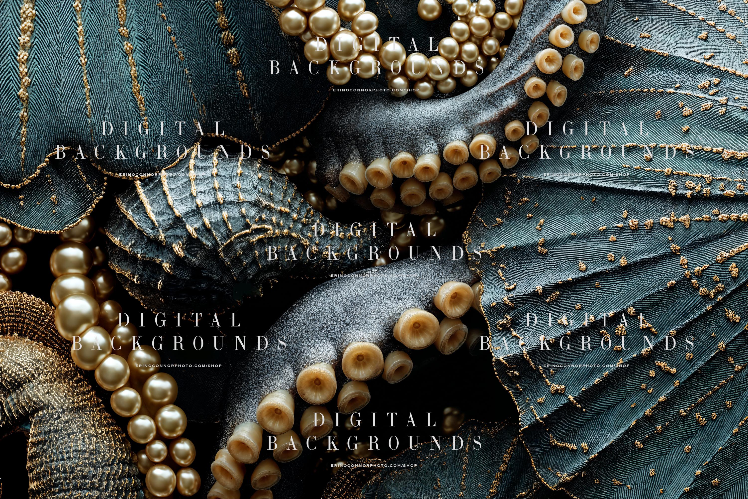 Underwater Octopus Digital Backgrounds | Fine-art Fantasy Photography ...