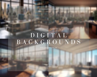 Soft Focus City Office (4) | Corporate Headshot Blurry Backgrounds | Professional Business Digital Backdrops | Corporate Office Backgrounds