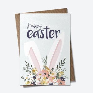 Jour de Pâques - Oreilles de lapin, carte Joyeuses Pâques