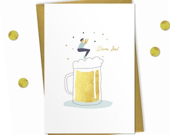 Dive In! - Celebration Card, Birthday Card