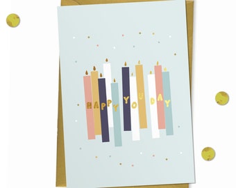 Party Candles - Birthday Card