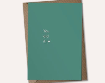 You Did It! - Celebration Card, Congratulations Card