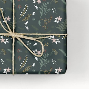 Christmas Wrapping Paper / Gift Wrap - Berry and Bright - Pine