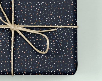 Confetti Wrapping Paper / Gift Wrap - Dot and Dash - Dash