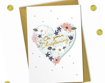 On Your Christening - Christening Card