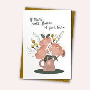 Als mama's bloemen waren: verjaardagskaart mama, bedankt mama