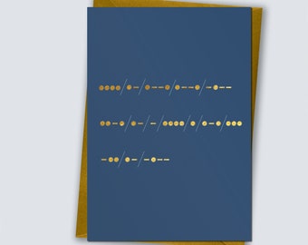 Happy Father's Day Morse Code - Happy Father's Day Card