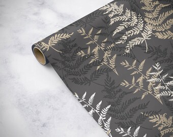 Fern birthday wrapping paper, gift wrap, birthday gift wrap, wrapping paper sheet, wedding gift wrap