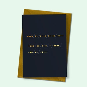Code Morse Joyeux anniversaire - Carte Joyeux anniversaire