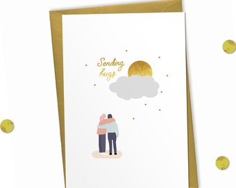 Sending Hugs - Care Card, Get Well Card