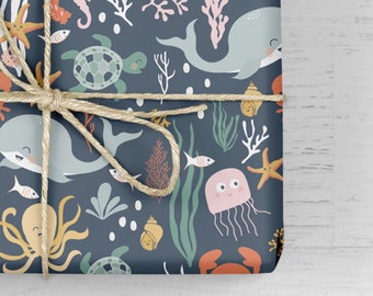 Wrapping Paper / Gift Wrap - Under The Sea - Party Sealife