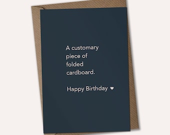 Customary Cardboard - Happy Birthday Card