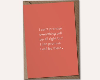 I'll Be There - Care Card, Bereavement Card, Thinking of You Card