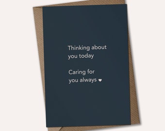 Thinking About You - Care Card, Bereavement Card, Thinking of You Card