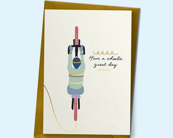 Wheelie Great Day - Happy Birthday Card, Bike Rider Birthday Card