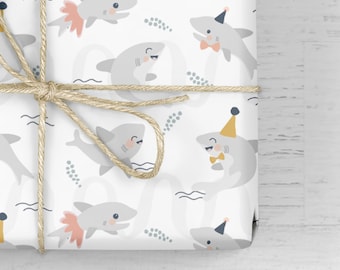 Shark Wrapping Paper / Gift Wrap - Under The Sea - Party Sharks