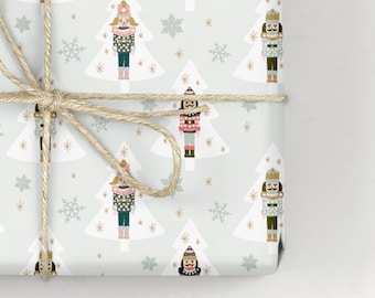 Christmas Wrapping Paper / Gift Wrap - Cracking Christmas - Nutcrackers