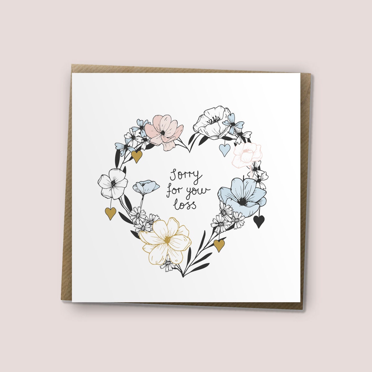 Sorry For Your Loss Card Etsy