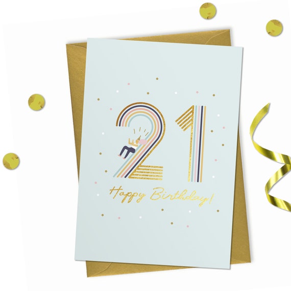 Carte D'anniversaire 21 Ans Pour Petite-fille – 21 Ans – Superbe
