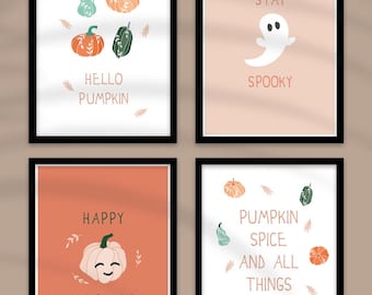 Halloween Printable Wall Art, Digital Download