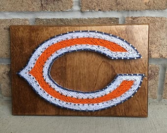 Custom Made to Order NFL Chicago Bears String Art Board