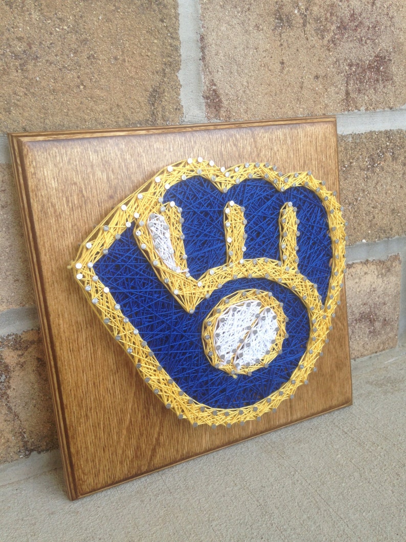 Custom Made to Order Milwaukee Brewers String Art Etsy