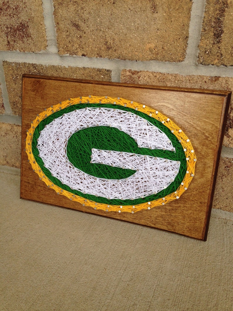 Custom Made to Order Green Bay Packers String Art Bild 2