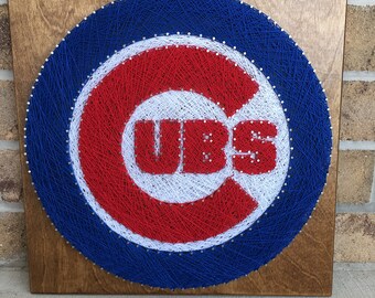 Custom Made to Order MLB Chicago Cubs String Art Board