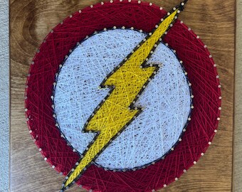 Custom Made to Order Flash Super Hero String Art Board