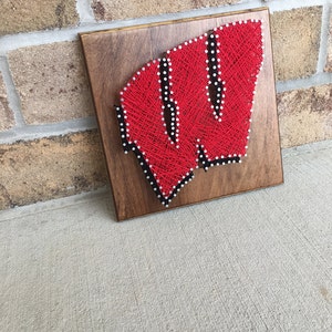 Custom Made to Order Wisconsin Badger String Art - Etsy