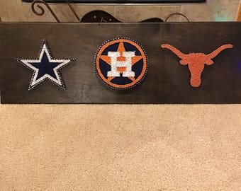 Sports Team MLB NFL NBA College String Art Board