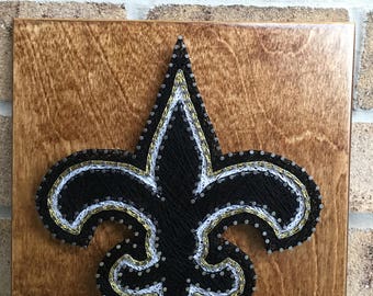 Custom Made to Order NFL New Orlean Saints Logo String Art Board