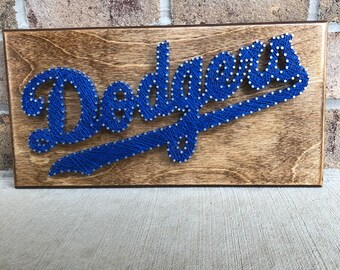 Custom Made to Order MLB Los Angeles Dodgers String Art Board