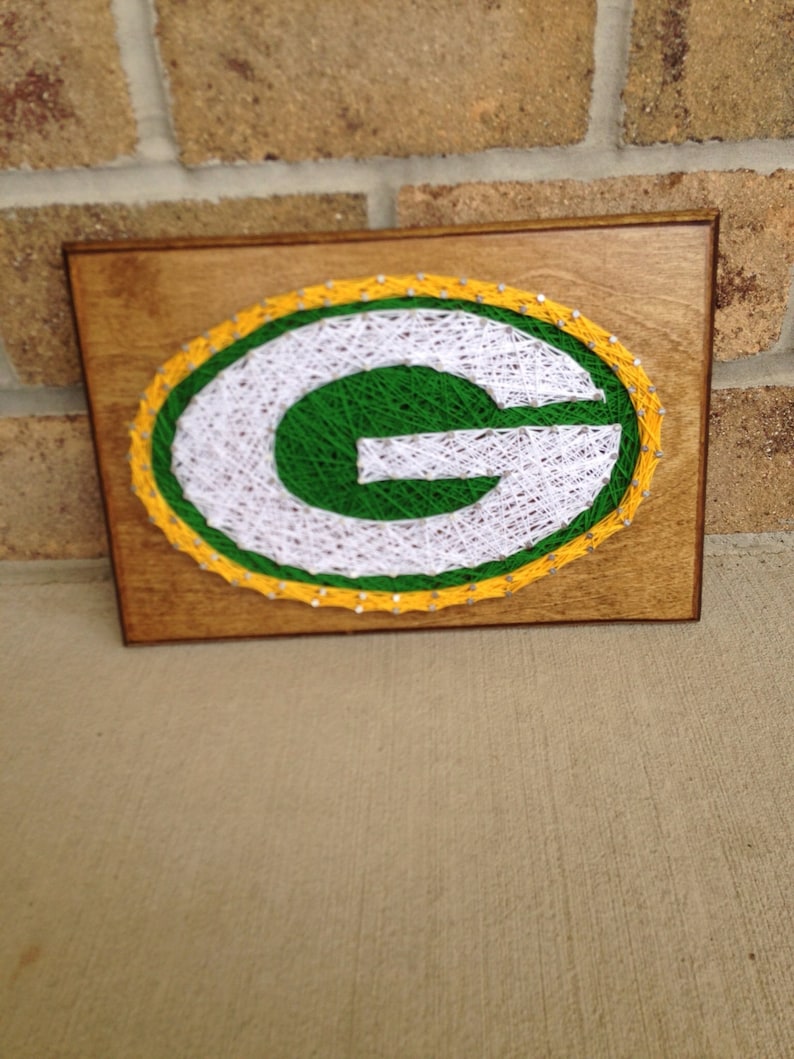 Custom Made to Order Green Bay Packers String Art Bild 1