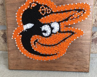 Made to order Baltimore Oriole's String Art Board Board