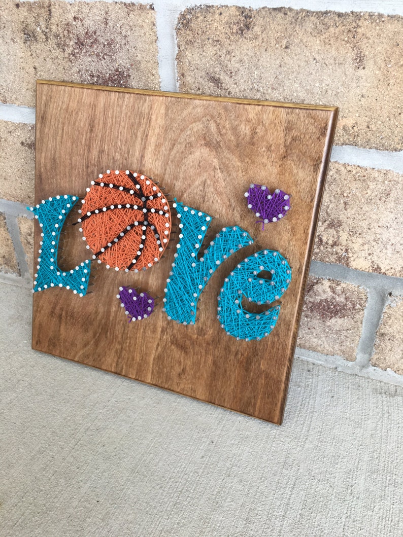 Made to Order Love Basketball String Art Board Etsy
