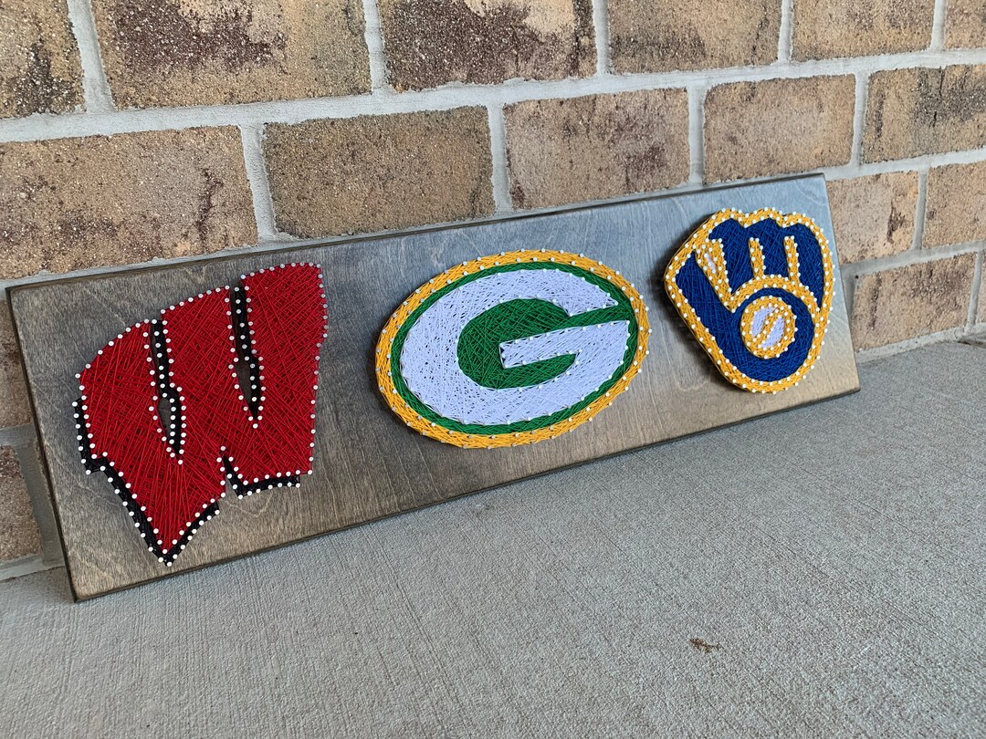 Custom Made to Order Wisconsin Sports String Art Board Green - Etsy