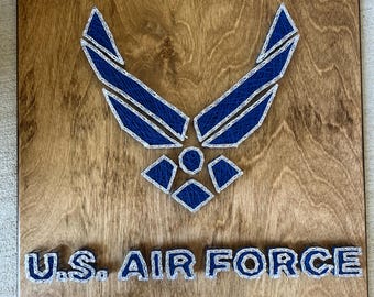 Custom Made to Order String Art United States Air Force