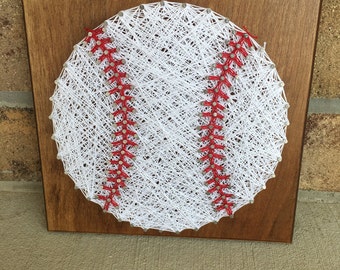 Custom Made to Order Baseball String Art