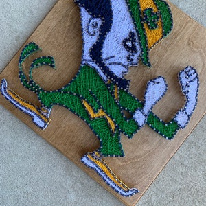 Custom Made to Order Norte Dame Fighting Irish String Art