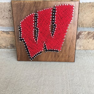 Custom Made to Order Wisconsin Badger String Art - Etsy