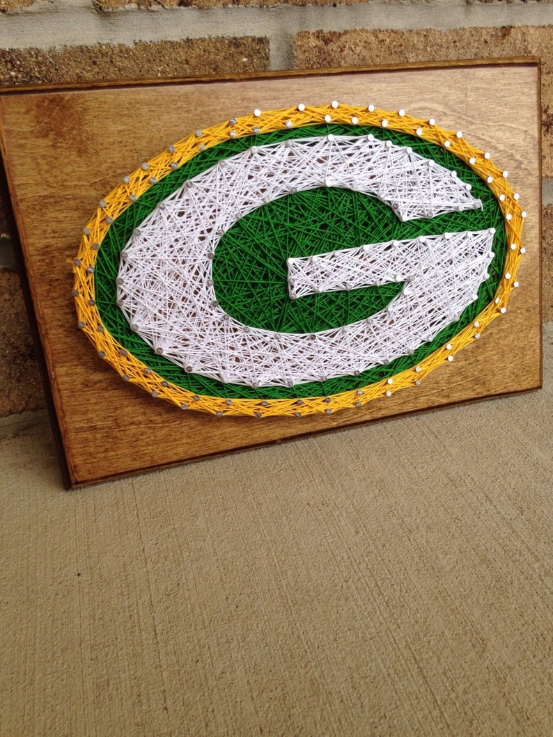 Custom Made to Order Green Bay Packers String Art Bild 3